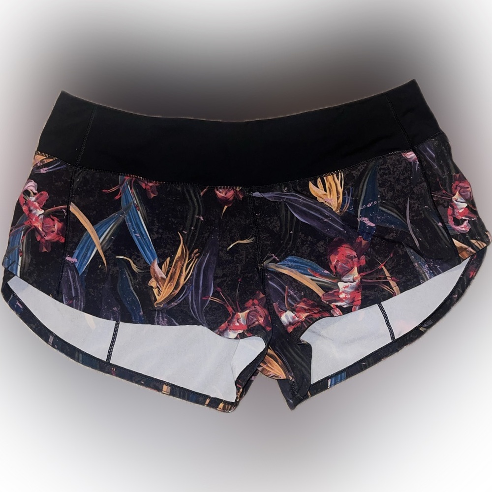Floral Patterned Lululemon Shorts